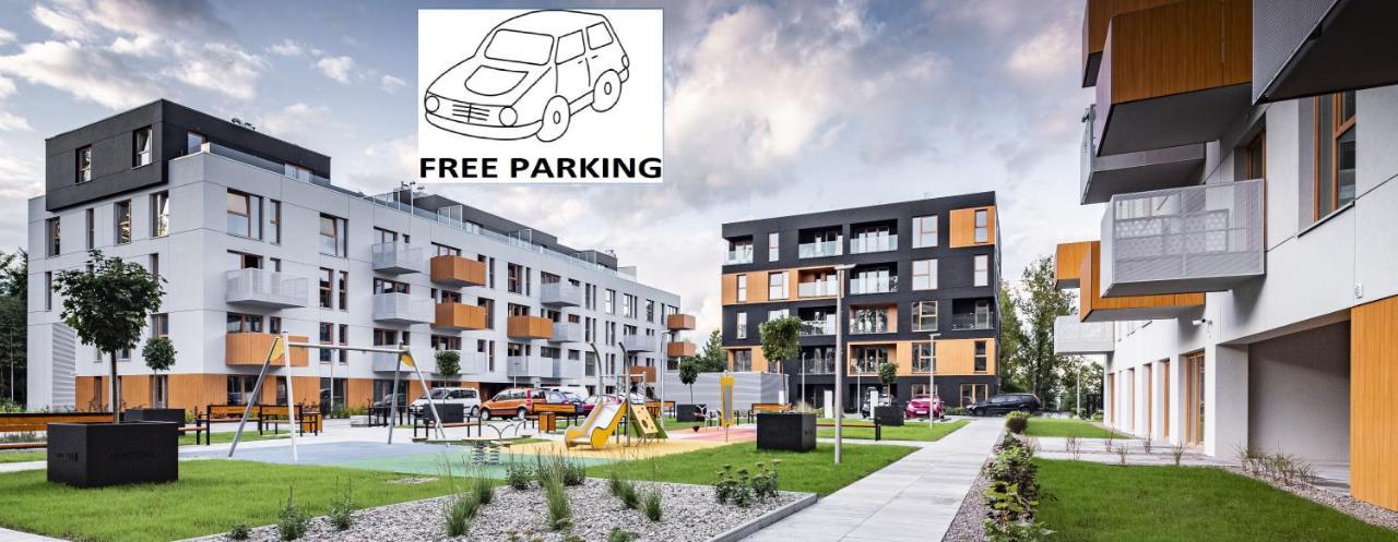 Apartamenty Ceglana Park -Parking W Hali Garazowej- Piekne Nowe Osiedle Katowice Buitenkant foto
